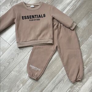 Essentials Kids Tan Sweatpants by Fear of God INSPIRED